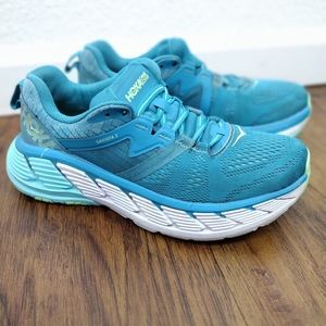 Hoka One One Gaviota 2 Women's Caribbean Sea /Green Ash 1099630 CSGA sz 8